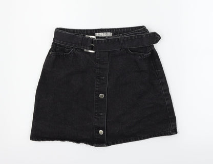 deniem & co Womens Black   Flare Skirt Size 8