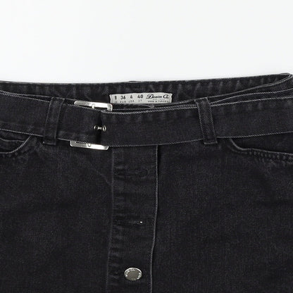 deniem & co Womens Black   Flare Skirt Size 8