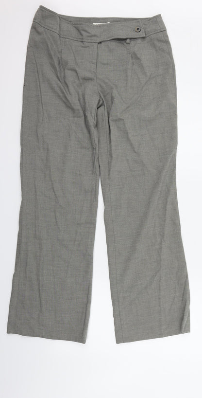 George Womens Grey   Trousers  Size 12 L29 in