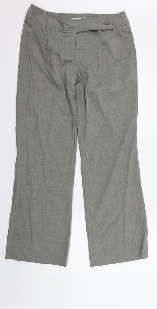 George Womens Grey   Trousers  Size 12 L29 in