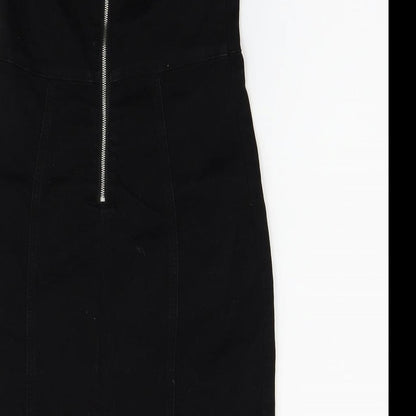 Denim & Co. Womens Black   Fit & Flare  Size 8