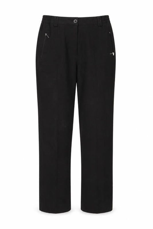 Womens UK Size 14 Oscar B Regular Fit  Black Trousers