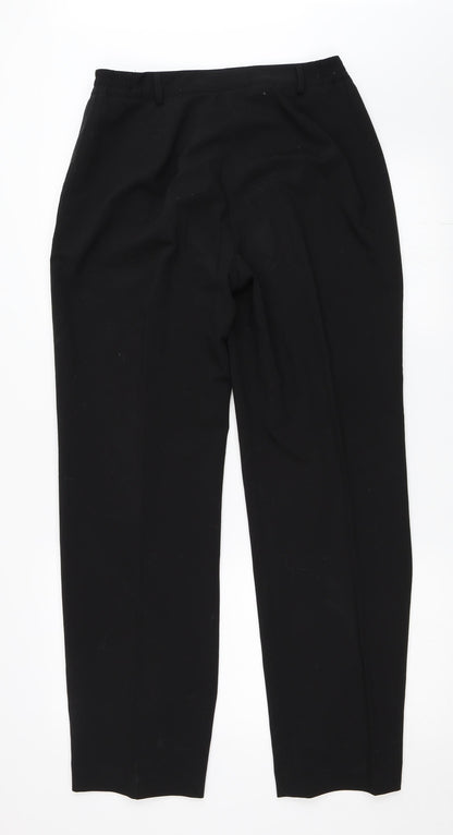 Womens UK Size 14 Oscar B Regular Fit  Black Trousers