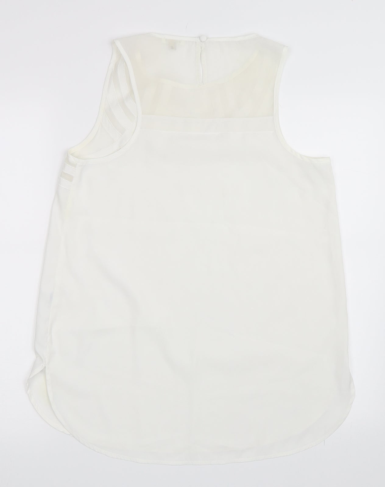 Womens UK Size 10 River Island White Basic Blouse