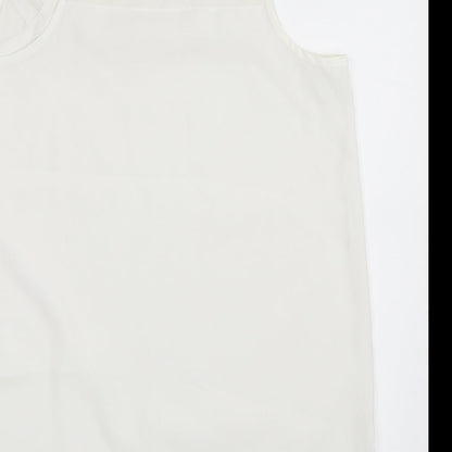 Womens UK Size 10 River Island White Basic Blouse