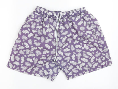 Preworn Mens Purple   Bermuda Shorts Size S - swim shorts