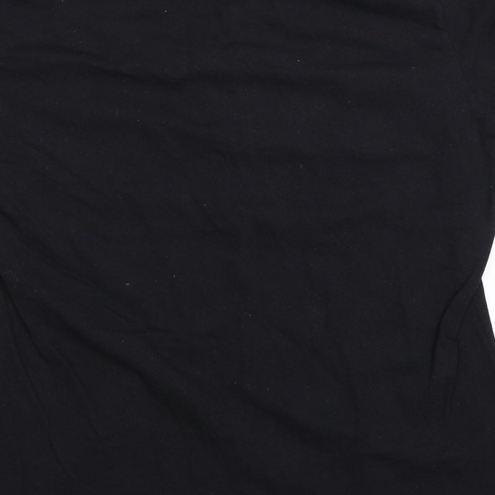 Womens UK Size 2XL Fruit of the Loom Black Basic T-Shirt