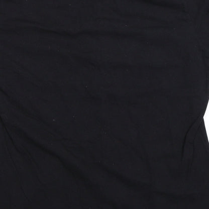 Womens UK Size 2XL Fruit of the Loom Black Basic T-Shirt