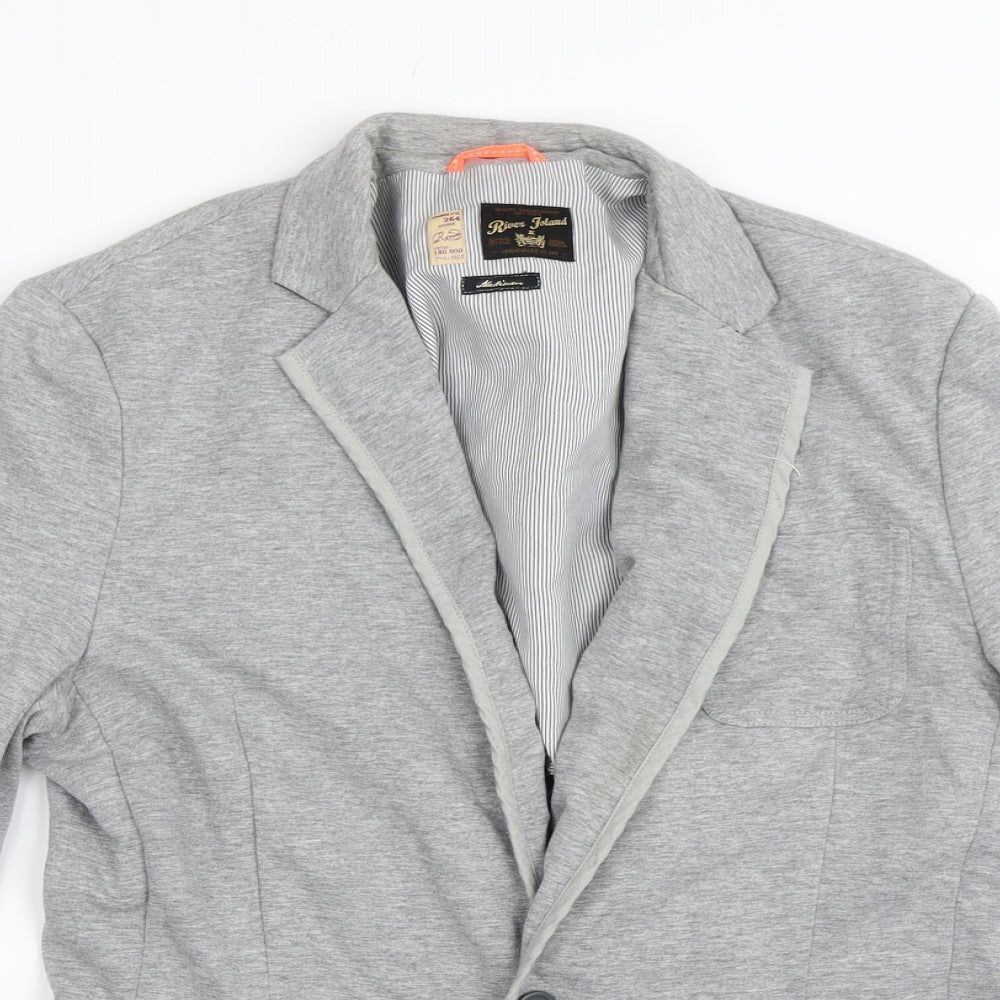 Womens UK Size M River Island Grey Jacket