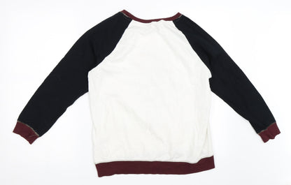George Womens White   Pullover Sweatshirt Size 12