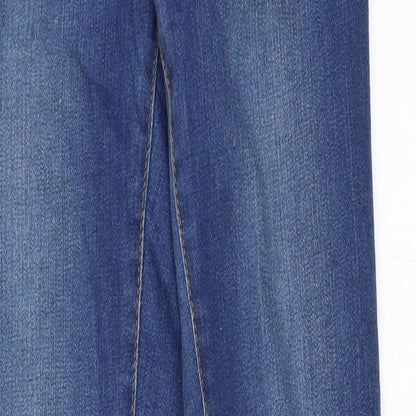 Womens UK Size 6 Warehouse Regular Fit Skinny Blue Jeans