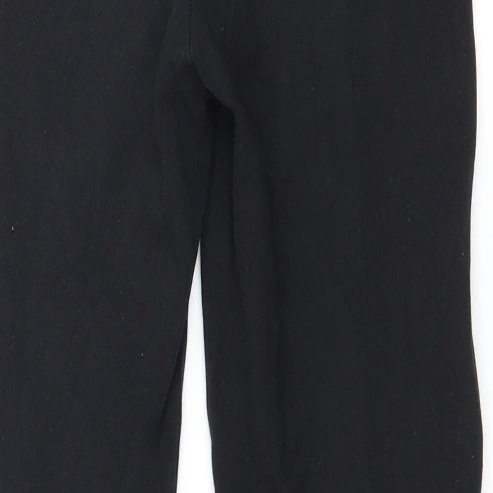 New Look Girls Black Striped Jersey Jegging Trousers Size 9 Years