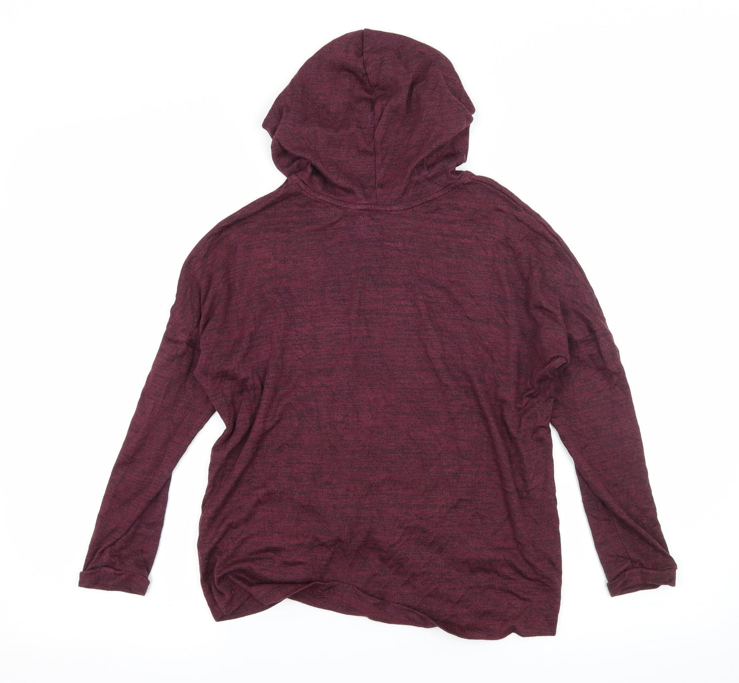 H&M Girls Purple  Jersey Pullover Hoodie Size 9-10 Years  - Living the dream