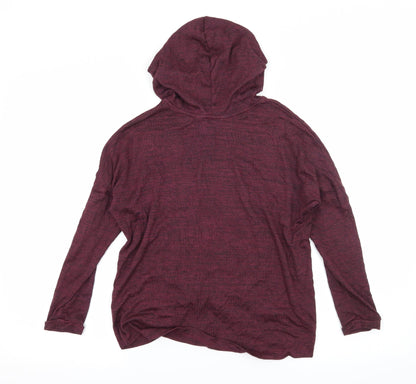 H&M Girls Purple  Jersey Pullover Hoodie Size 9-10 Years  - Living the dream