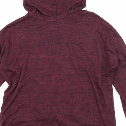 H&M Girls Purple  Jersey Pullover Hoodie Size 9-10 Years  - Living the dream
