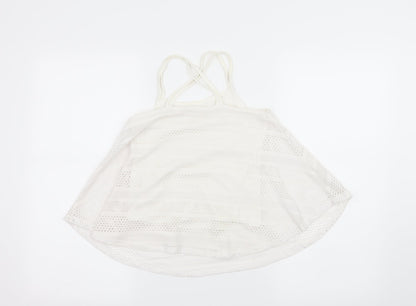Candy Couture Girls White  Jersey Camisole Tank Size 10 Years