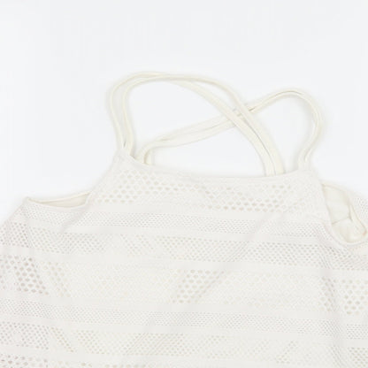 Candy Couture Girls White  Jersey Camisole Tank Size 10 Years