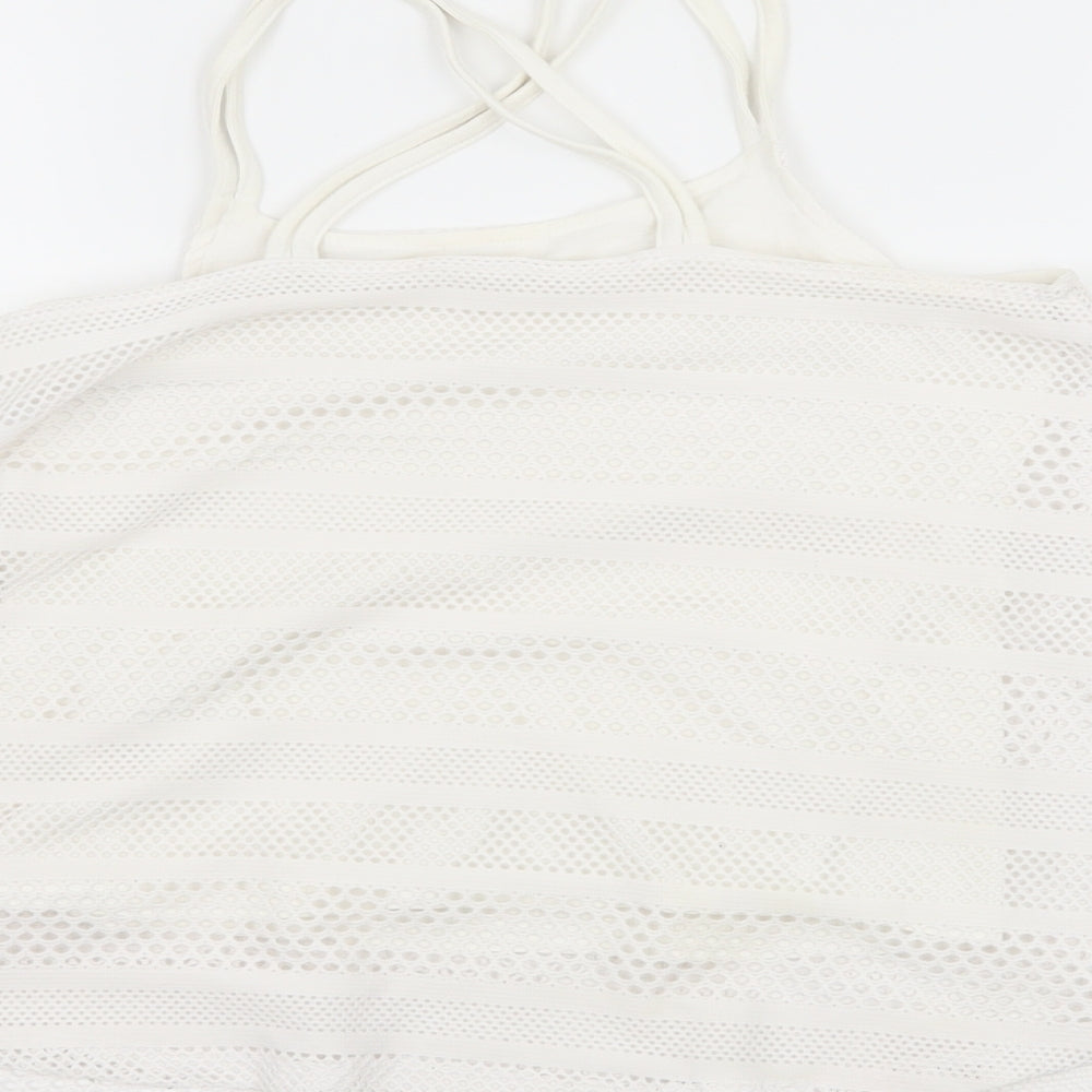 Candy Couture Girls White  Jersey Camisole Tank Size 10 Years