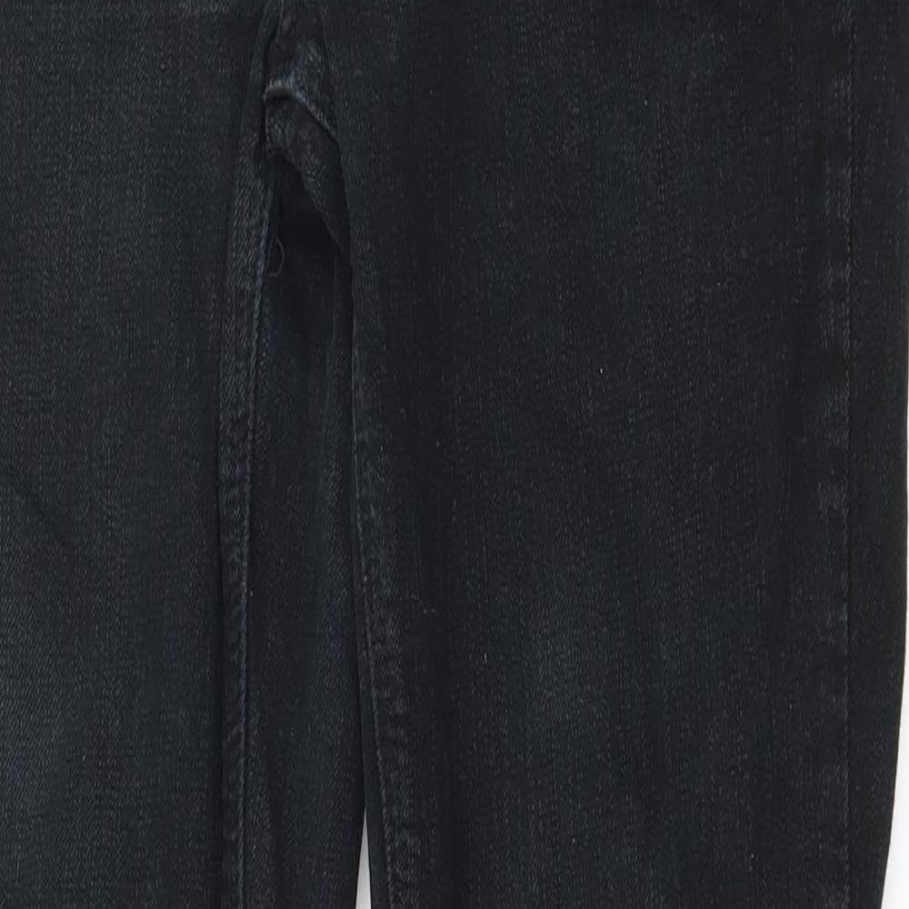 House of Denim Womens Black  Denim Straight Jeans Size 12 L28 in