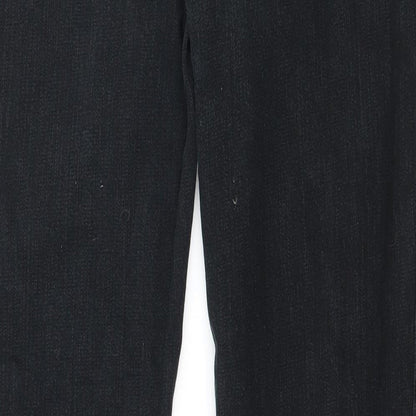 House of Denim Womens Black  Denim Straight Jeans Size 12 L28 in