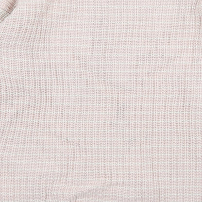 Marks and Spencer Womens Pink Striped Knit Pullover Jumper Size M