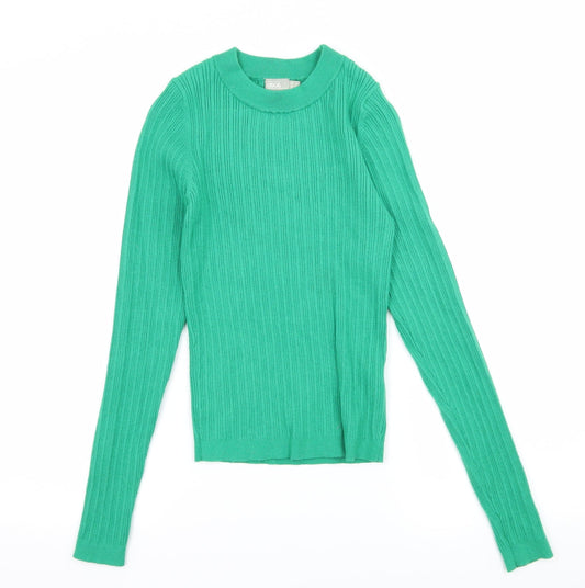 ASOS Womens Green  Knit Pullover Jumper Size 8