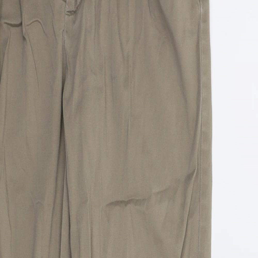 Womens UK Size 12 Etam Regular Fit Chino Beige Trousers