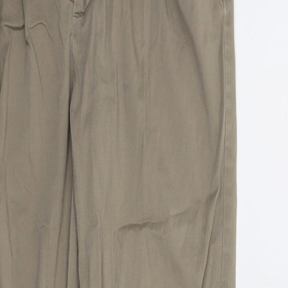 Womens UK Size 12 Etam Regular Fit Chino Beige Trousers