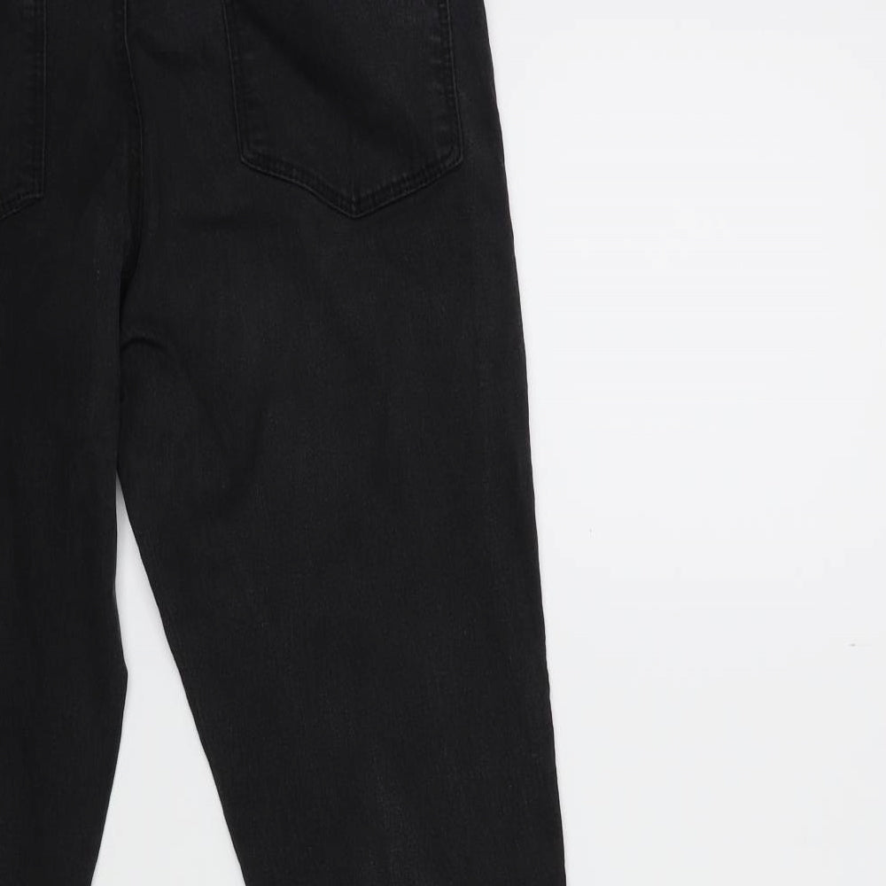 Dorothy Perkins Womens Black  Denim Skinny Jeans Size 10 L27 in