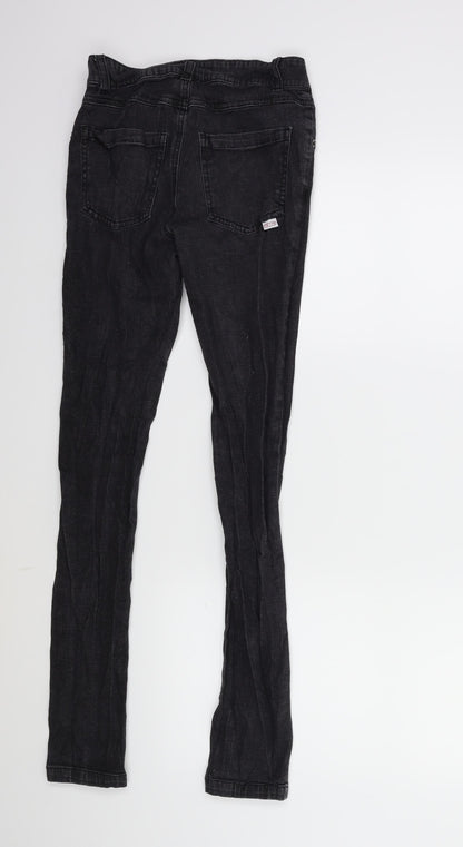 WOW Womens Black  Denim Skinny Jeans Size M L28 in