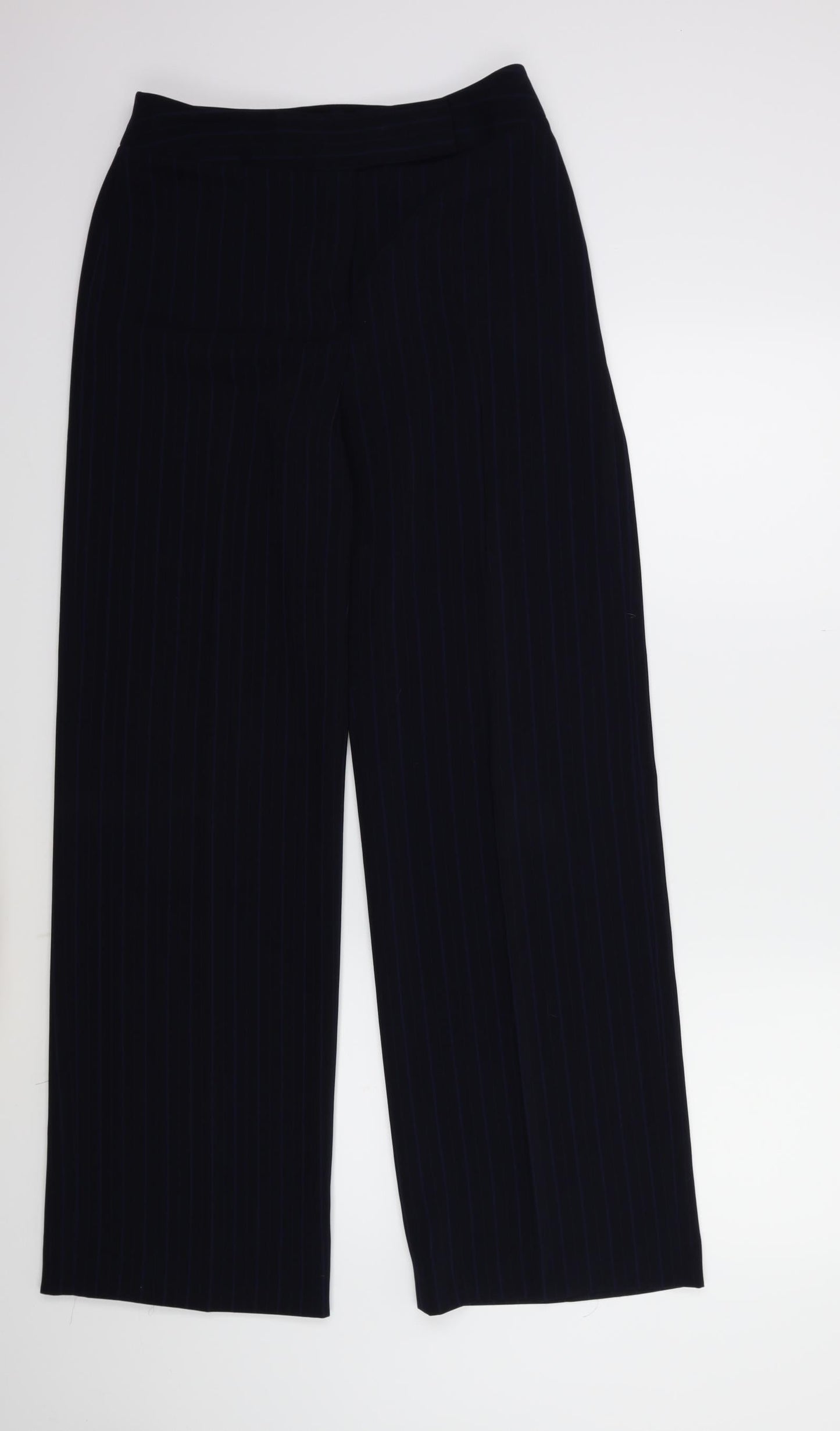 J.Taylor Womens Blue Striped  Trousers  Size 10 L30 in