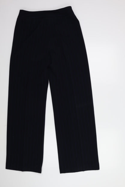 J.Taylor Womens Blue Striped  Trousers  Size 10 L30 in