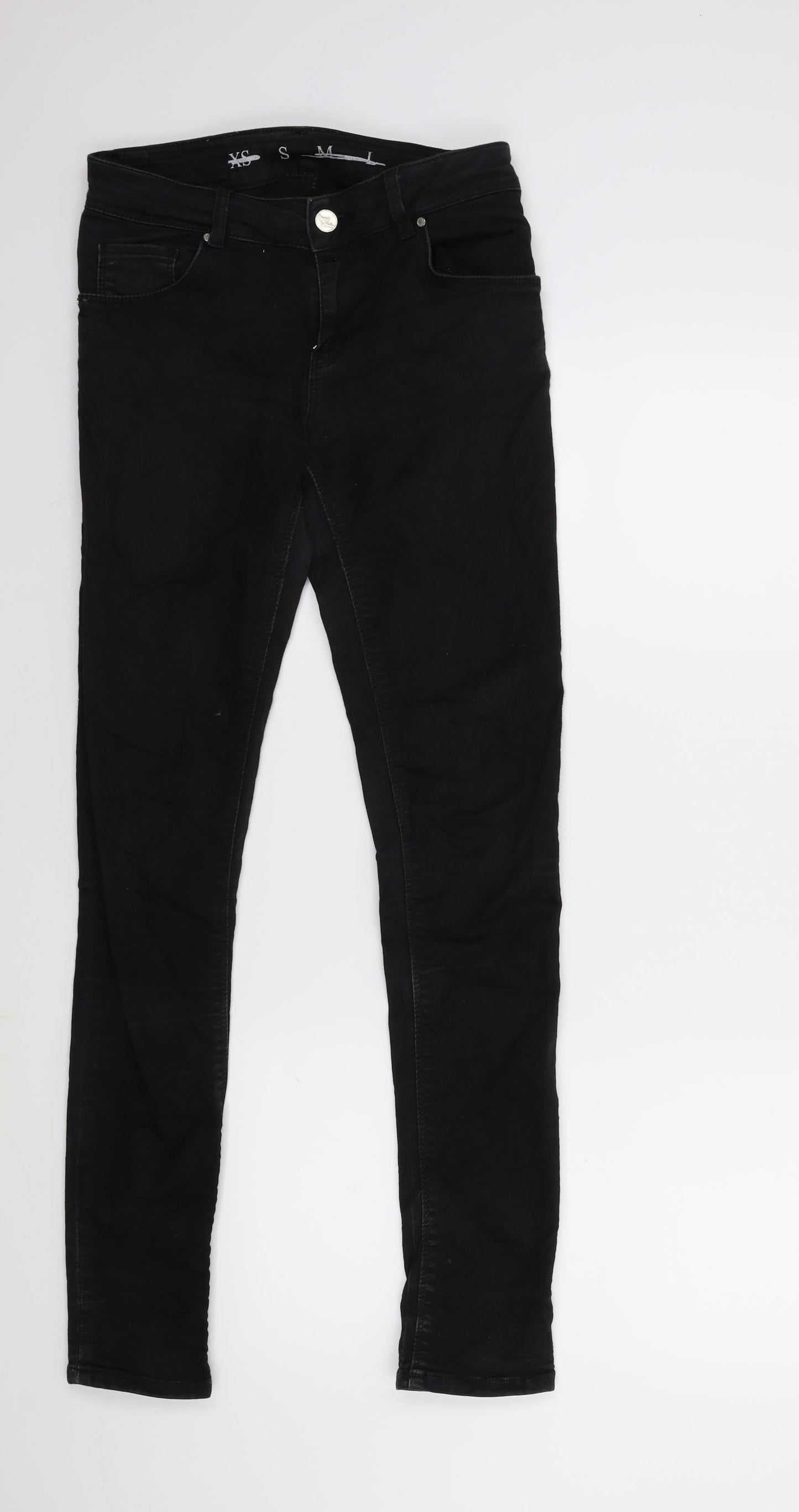 Never denim Womens Black  Denim Skinny Jeans Size S L30 in