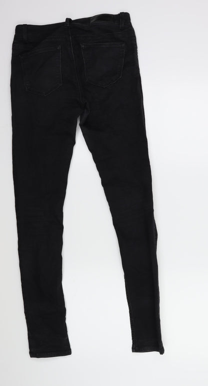 Never denim Womens Black  Denim Skinny Jeans Size S L30 in