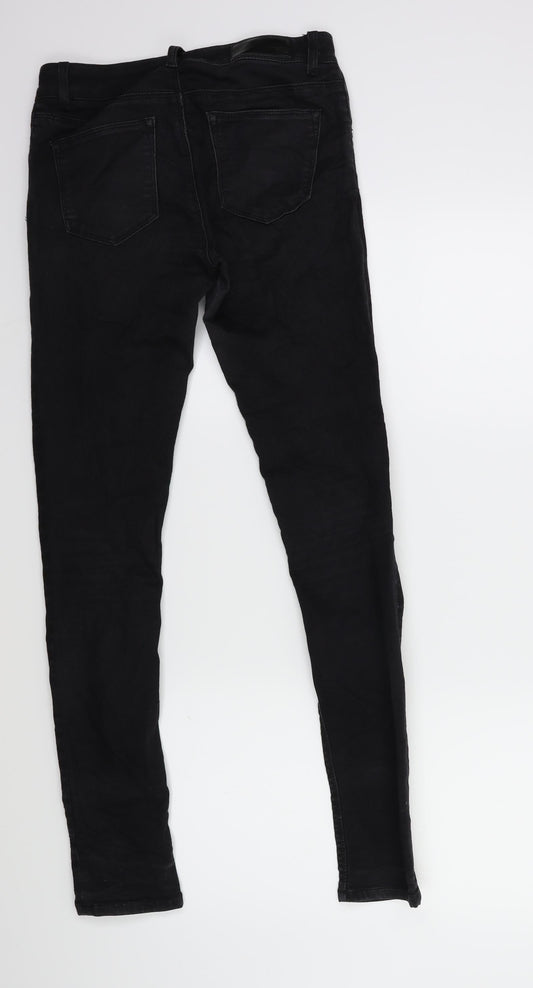 Never denim Womens Black  Denim Skinny Jeans Size S L30 in
