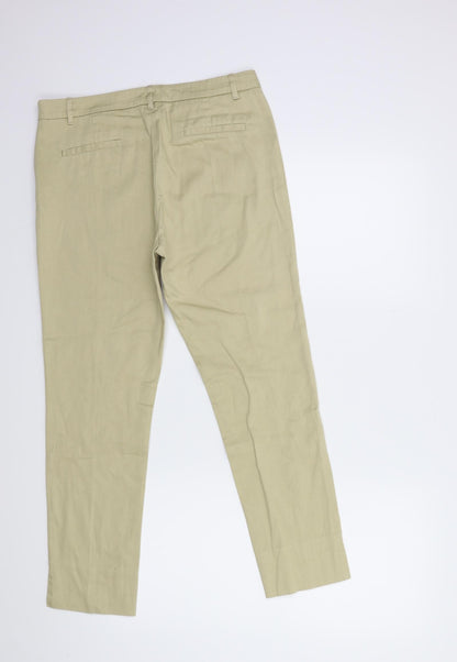 elogy Womens Beige   Trousers  Size 12 L25 in