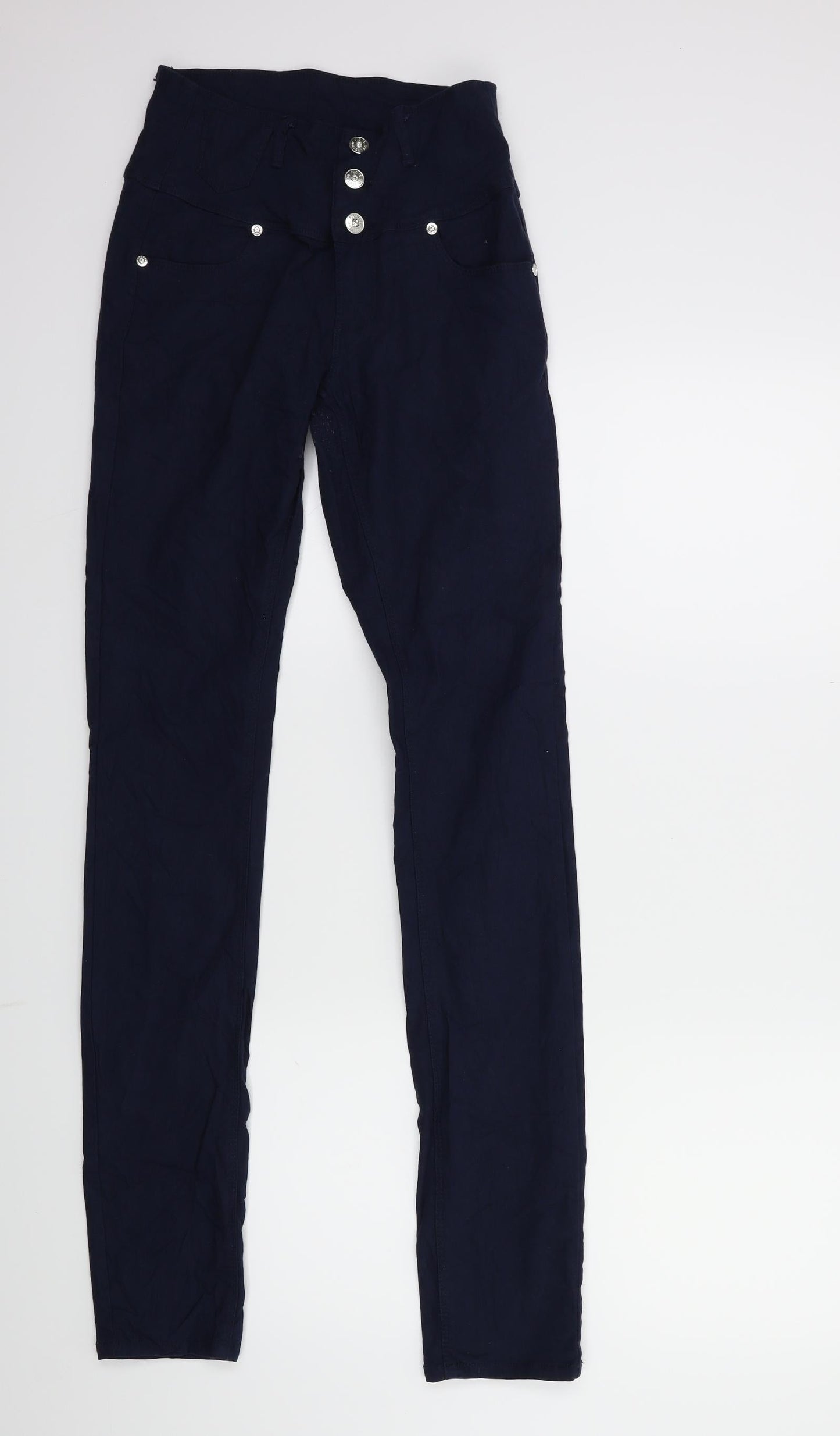 Womens UK Size 23 in Preworn Regular Fit Skinny Blue Jeans
