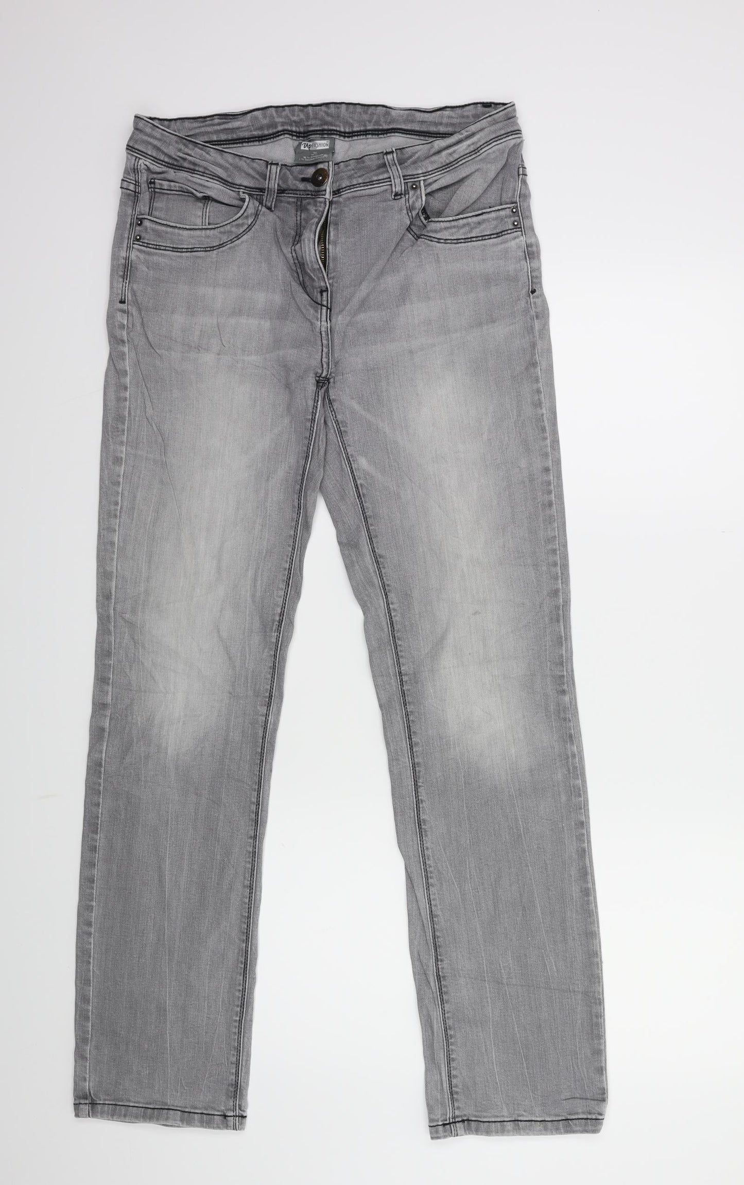 Womens UK Size 10 Up Fashion Regular Fit Skinny Grey Jeans