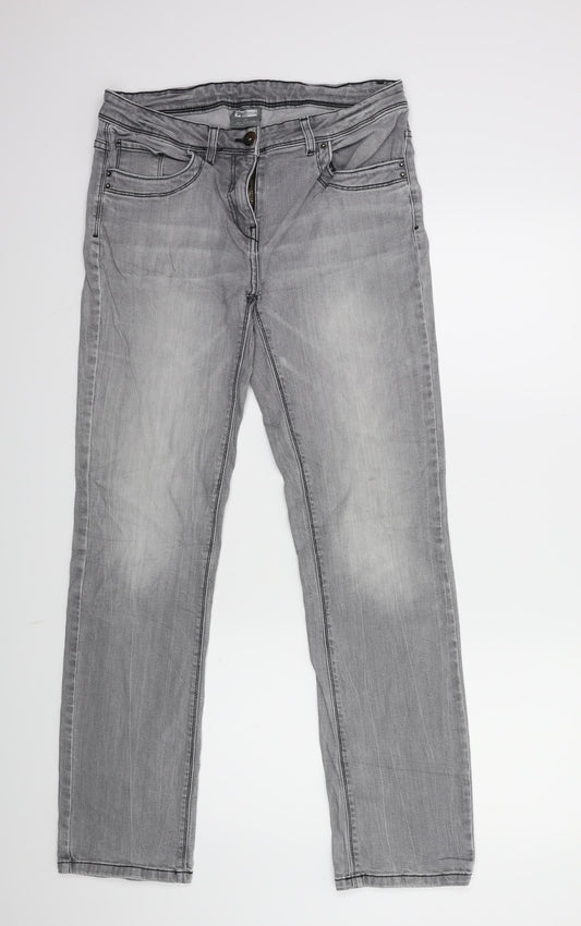 Womens UK Size 10 Up Fashion Regular Fit Skinny Grey Jeans