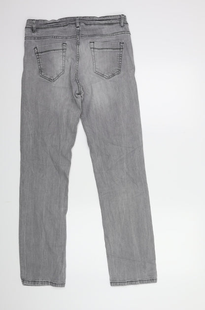 Womens UK Size 10 Up Fashion Regular Fit Skinny Grey Jeans