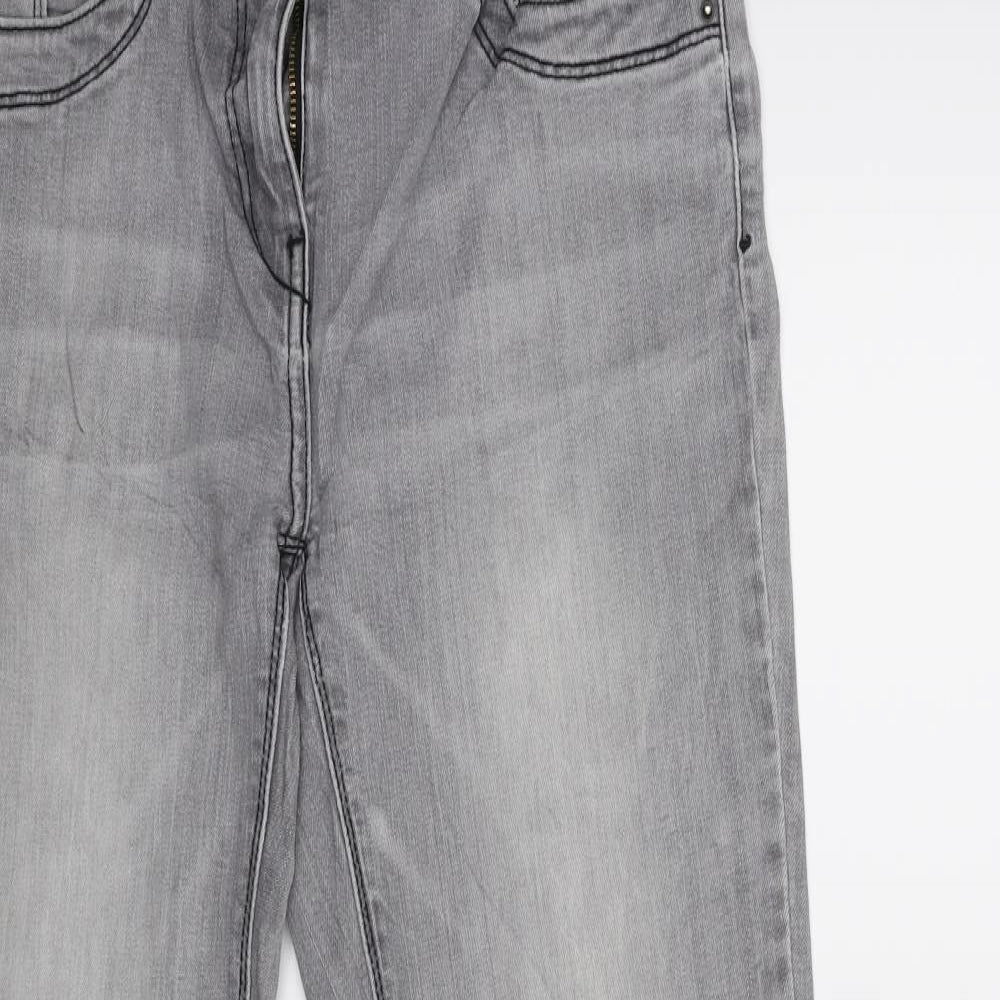 Womens UK Size 10 Up Fashion Regular Fit Skinny Grey Jeans