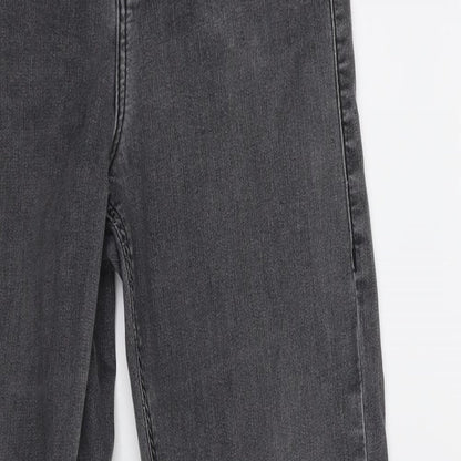 Topshop Womens Grey  Denim Skinny Jeans Size 28 in L32 in