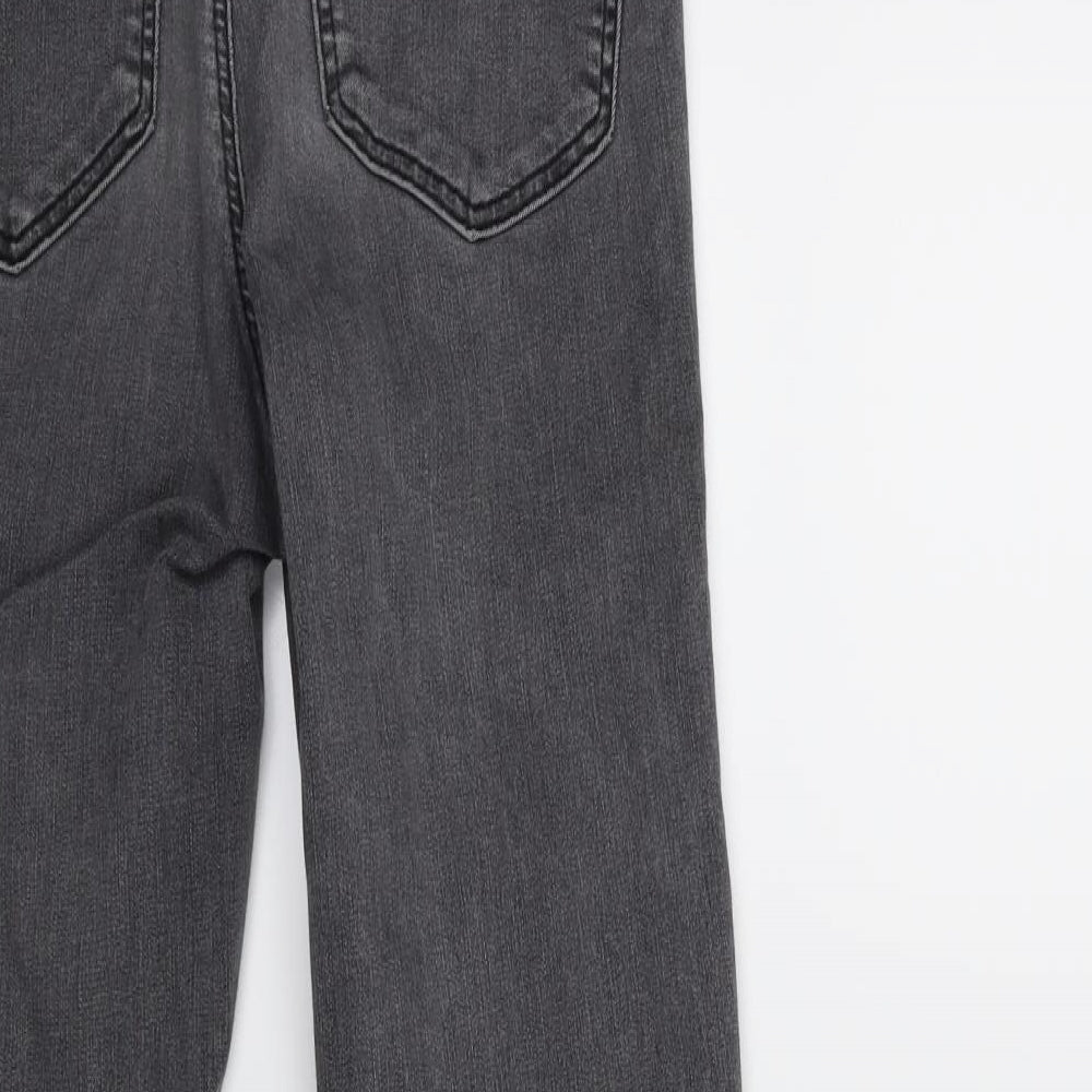 Topshop Womens Grey  Denim Skinny Jeans Size 28 in L32 in