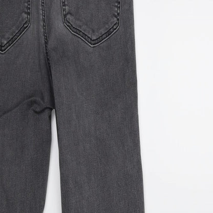 Topshop Womens Grey  Denim Skinny Jeans Size 28 in L32 in