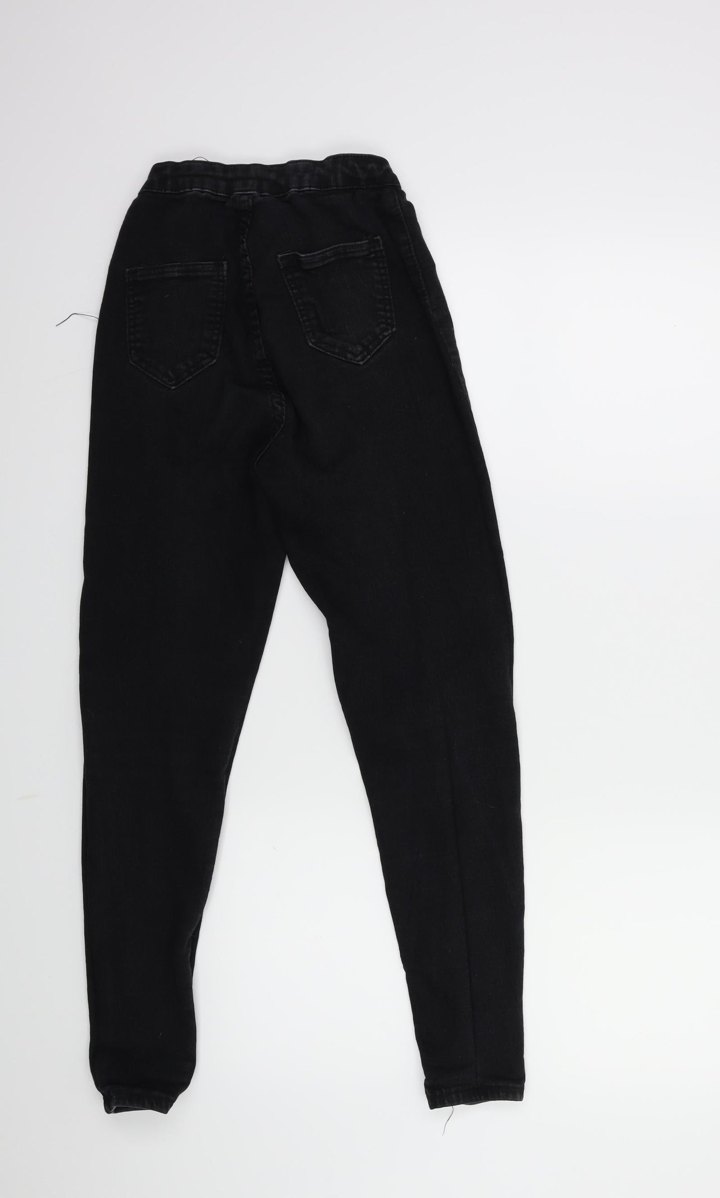 Womens UK Size 6 Denim Wise Regular Fit Skinny Black Jeans