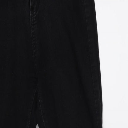 Womens UK Size 6 Denim Wise Regular Fit Skinny Black Jeans