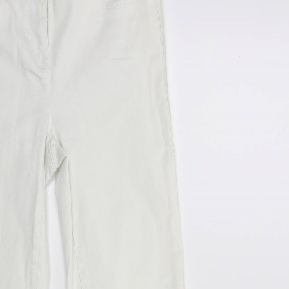 NEXT Womens White  Denim Straight Jeans Size 8 L28 in