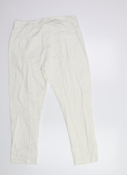 fraternity women Womens White   Trousers  Size 18 L27 in