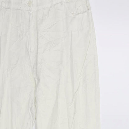 fraternity women Womens White   Trousers  Size 18 L27 in