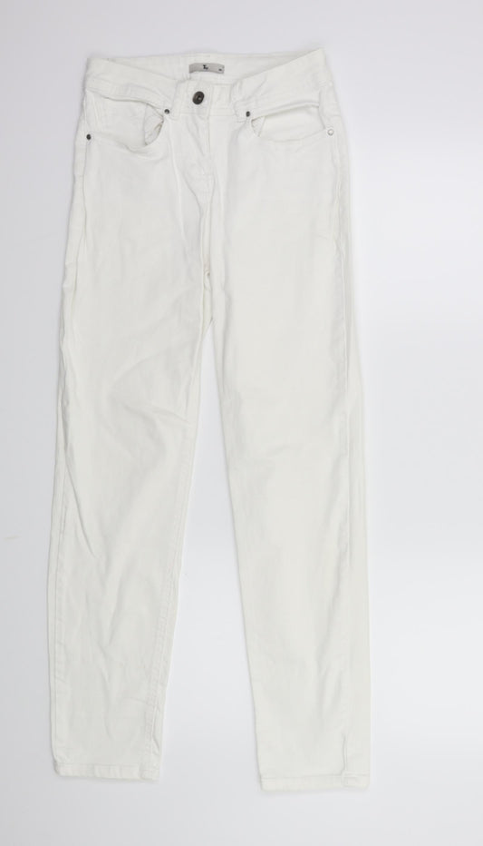 TU Womens White  Denim Skinny Jeans Size 8 L29 in